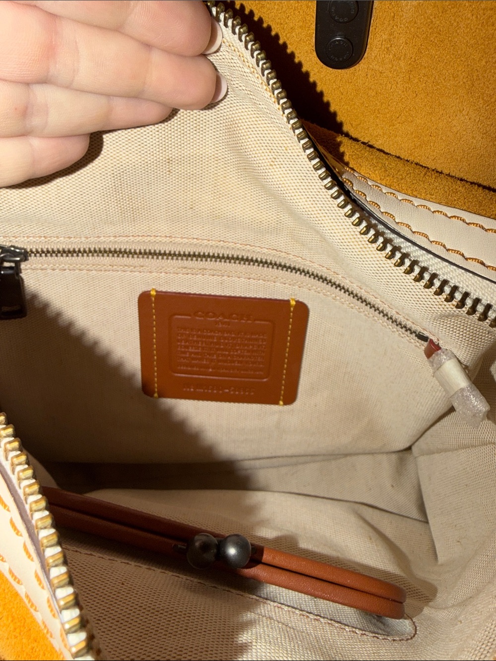 Coach Rogue with Snake-Print Handles - Picture 8 of 11